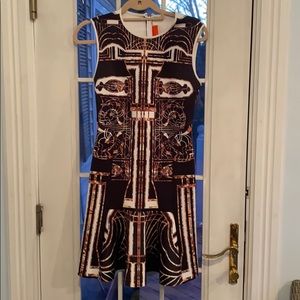 Clover Canyon neoprene Gatsby print dress